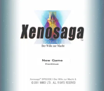 Xenosaga Episode I - Der Wille zur Macht screen shot title